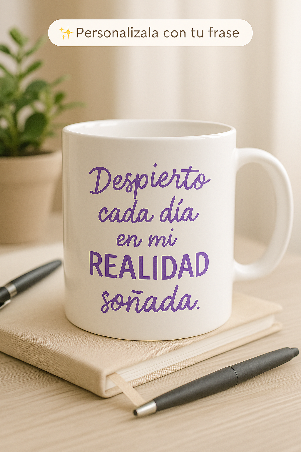 Taza personalizada con canción QR | GlamChic Creaciones